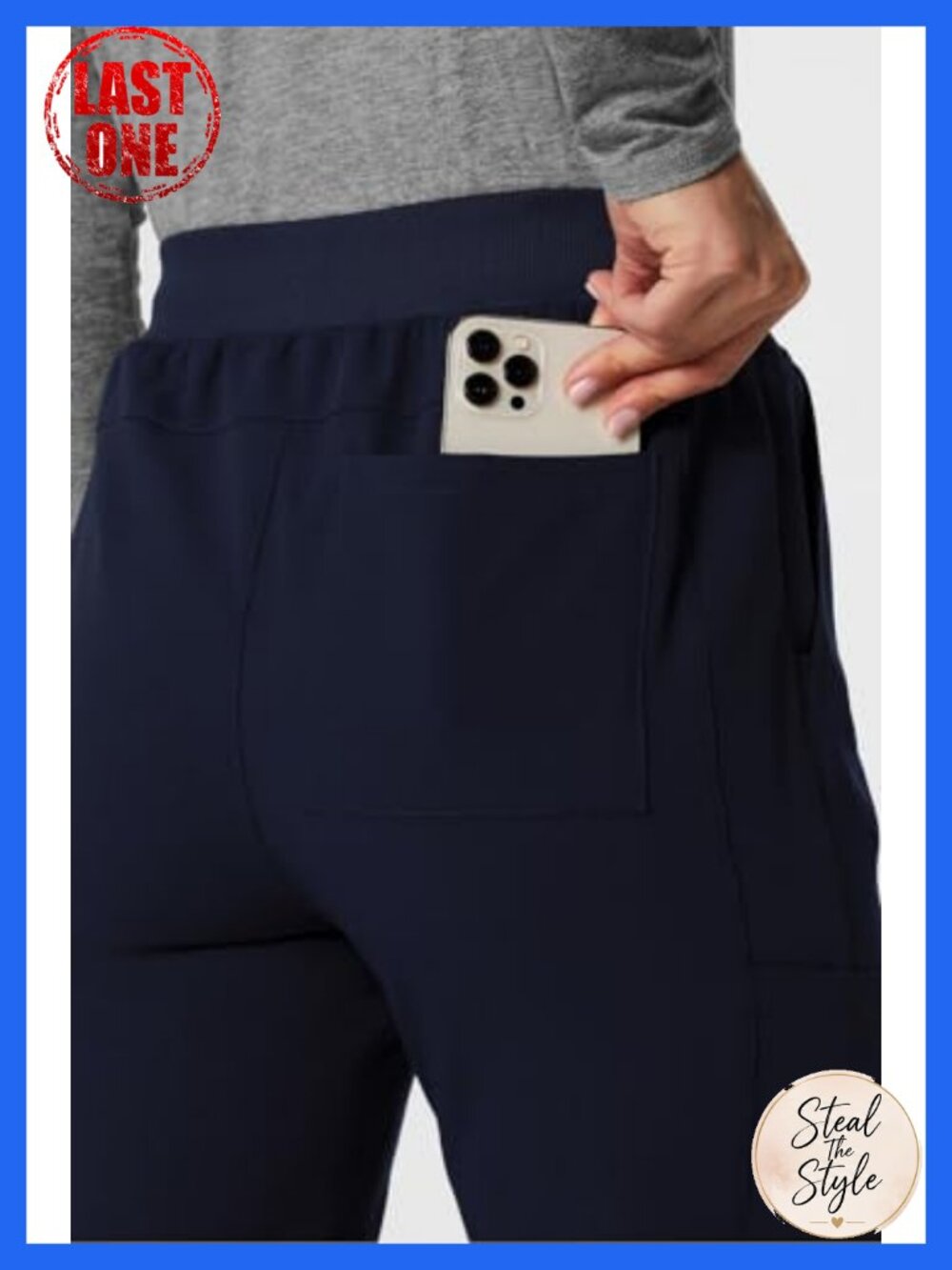 Fabletics High Rise Scrub Jogger MotionTech 4-Way Stretch Pockets - Picture 5 of 6